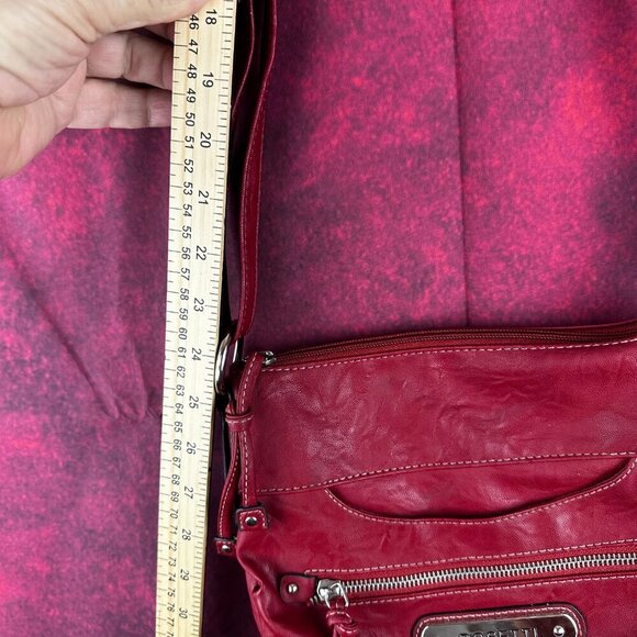 ROSETTI WOMEN CROSSBODY BAG MULTIPLE POCKETS WITH ZIPPERS ADJUSTABLE STRAP - Picture 11 of 12